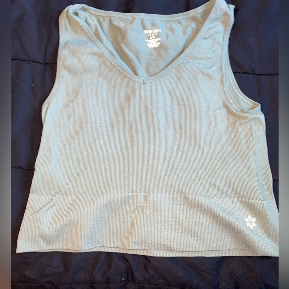 Womens Green Athletic Tank Top L/XL